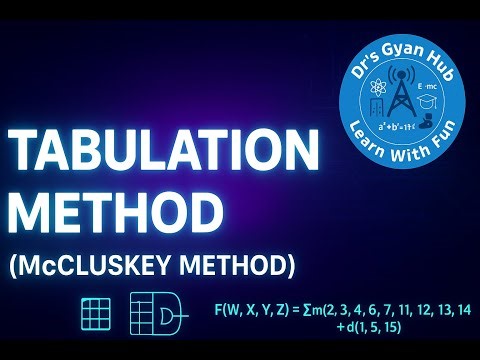 TABULATION METHOD (McCluskey Method) with Don't Care
