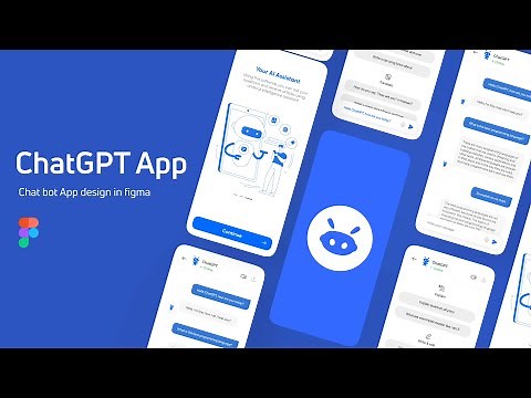 ( Chat GPT ) Chat Bot App UI Design Using Figma