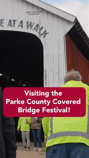 💧🚜 Boasting over 30 covered bridges, Indiana’s Parke County is known as the Covered Bridge Capital of the World. Each October, the county celebrates this distinction with the Covered Bridge Festival, where local artists and craftspeople display their work and honor these unique historical landmarks. About 2 million people visit Parke County over the course of the 10-day festival! Visit the Covered Bridge Festival starting on October 10. From Journey Indiana episode 705, streaming anytime at th