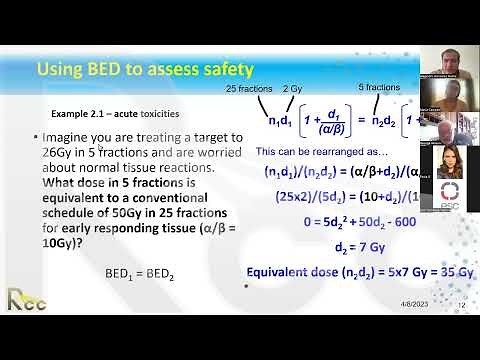 Session 3: Understanding BED and EQD2