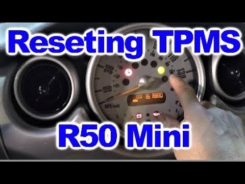 Troubleshooting and Resetting TPMS light on R50 Mini Cooper