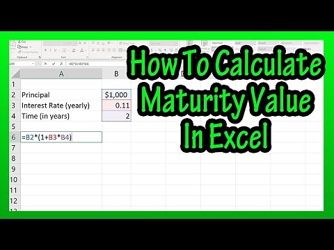 How To Calculate Maturity Value In Excel Explained