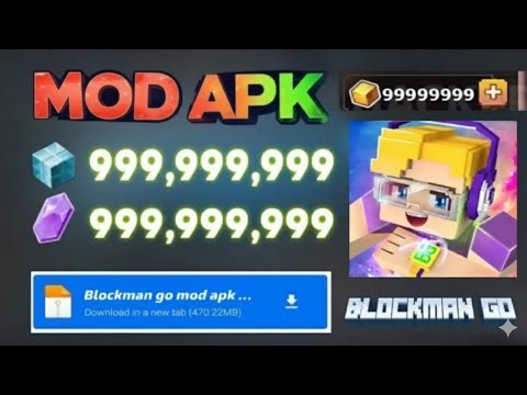 Blockman Go MOD APK Latest Gameplay | Blockman Go MOD APK (Gcubes & Money)