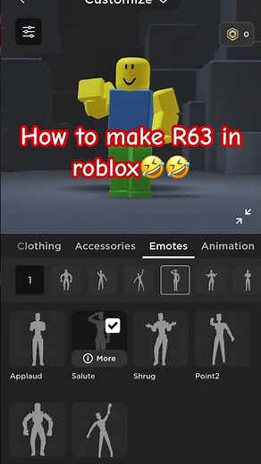 How to make R63 in roblox…💀