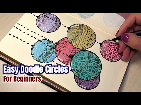 🎨 Satisfying Doodle Art for Beginners | Easy Step-by-Step Circles