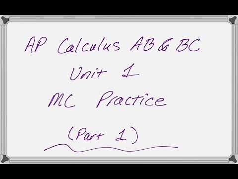 AP Calculus Unit 1 Practice Multiple Choice (Part 1)