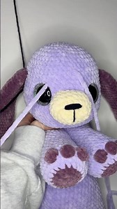 Sewing Face Details 🧵🪡 #crochet #sewing #embroidery