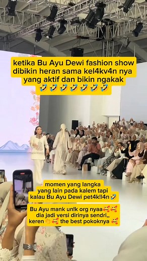 255K views · 3.7K reactions | Ada lucunya ketika Ayu Dewi fashion show  #fyp #viral #trending | Maulida Sari | Facebook