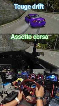 assetto corsa with mods practising touge