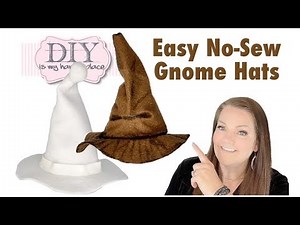 Template for no-sew-pointed gnome hats