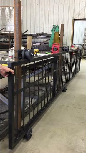 Wrought Iron Rolling Driveway Gate