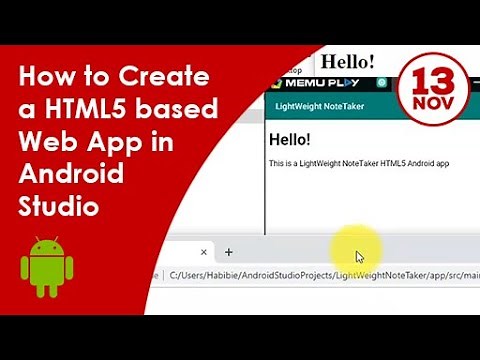 How to Create HTML5 Based Android Web App