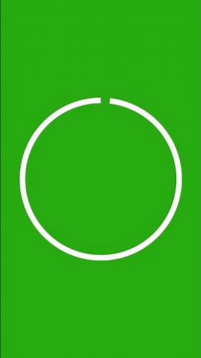 4K Circle Animation | Green Screen Loop Shorts