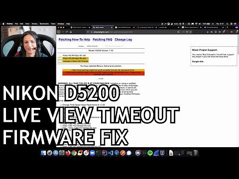 Nikon D5200 Live View Video Timeout Fix (Firmware Patch, also D3200, D3300, D5100, D5300, D7000)