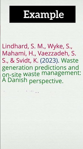 APA7th referencing - journal articles