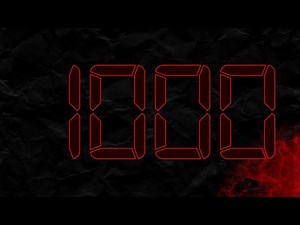 Countdown from 1000 to 0 in RED