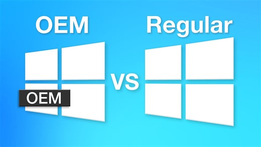Windows OEM version and the actual difference explained