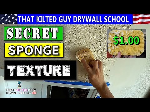 The Secret to Knockdown Texture with a Sponge!