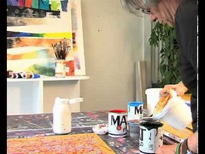 Pebeo - Dripping painting technique, according to Jackson Pollock