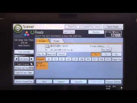 Training | Scan - Scan to Email on Ricoh Printer | Ricoh Wiki