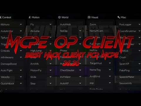 Best MCPE Hacked Client 26.20 for PvP - Minecraft Bedrock Mod Menu