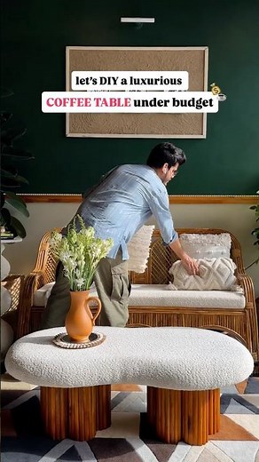 Pinterest-inspired DIY Coffee Table under budget 🤑😱 #furnituredesign #diycrafts #ytshortsindia