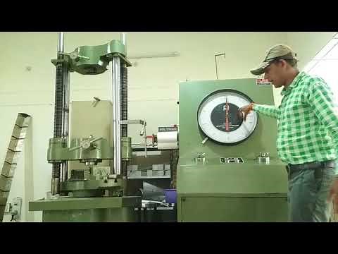 COMPRESSION TEST ON UTM MACHINE