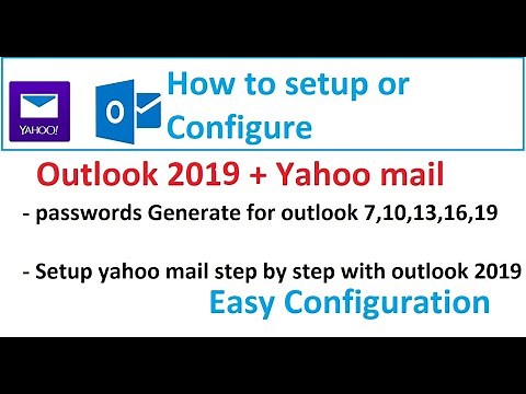 how to configure yahoo mail in outlook 2019 | yahoo mail configure in outlook 2019