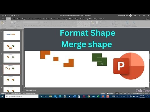 How to format shape in Microsoft Powerpoint|Merge shapes in PowerPoint| Format shape in PowerPoint