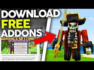 How To Use/Install FREE Addons (Minecraft Bedrock / MCPE / Console) 1.21+
