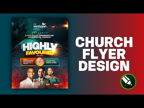 HOW TO DESIGN A PROFESSIONAL CHURCH FLYER // CHURCH FLYER DESIGN // CORELDRAW TUTORIALS