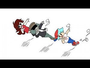 Friday Night Funkin animation Garcello&Annie Rolling Girl（ローリンガール）手描きFNF