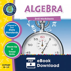 Algebra - Drill Sheets Gr. 3-5