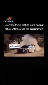 Everyone thinks that it's just a normal reflex until they see the driver's view #automobile