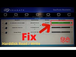 how to repair hard disk not detected | repair hdd seatools for windows | Technical Santanu Raj