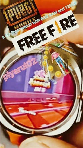 Smartwatch vs Free Fire 🔥 8GB RAM 128GB Storage! Powerful Gameplay Test #TechShorts #TechVideo