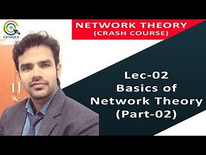 Lec 02 Basics of Network Theory (Part-02) I Genique Education