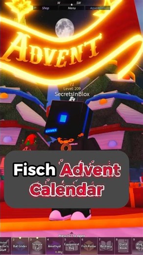 Fisch Advent Calendar is here! 🎅🏻🎁 | Rods, bobbers and boat rewards! #fisch