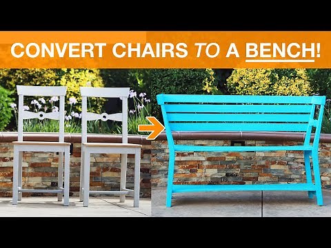 Convert Two Chairs Into A Bench