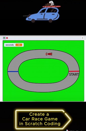 Create a Car Race Game Using Scratch Coding