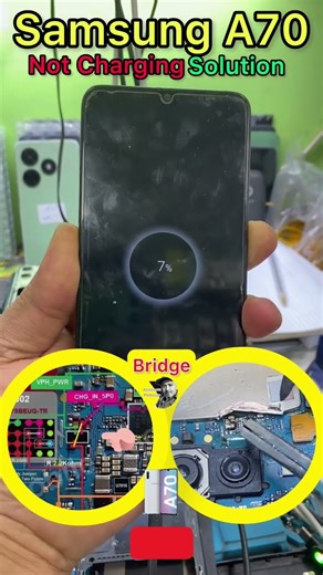 samsung a70 (sm-a705) not charging #solution #howto #repair #samsung #a70 #notcharging #smartphone