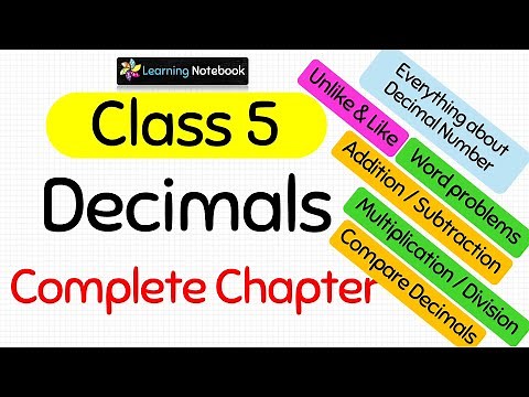 Class 5 Maths Chapter Decimals - Class 5 Decimal Numbers