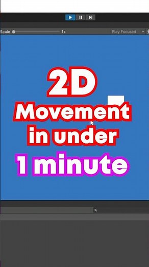 2D Top-Down Movement in Unity (Under 1 Min!) #GameDev