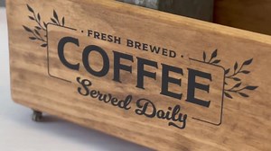 Handmade Wood Coffee Station Caddy: Coffee Bar Organizer - Etsy