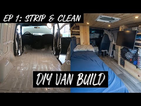 Chevy Astro DIY Stealth Camper Van Build EP 1: ADVENTURE VAN Strip & Clean