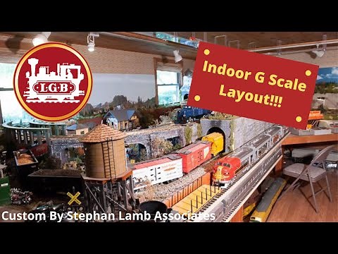 Custom Indoor LGB G Scale Model Railroad *FULLY DETAILED* - Stephan Lamb Associates