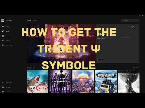 How To Get The Trident (Ψ) Symbol In fortnite