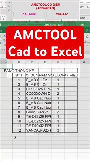 This tool is very fast and convenient for exporting data tables from CAD to Excel.