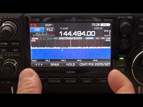 Icom IC-9700 Scope/Waterfall Functions And Settings