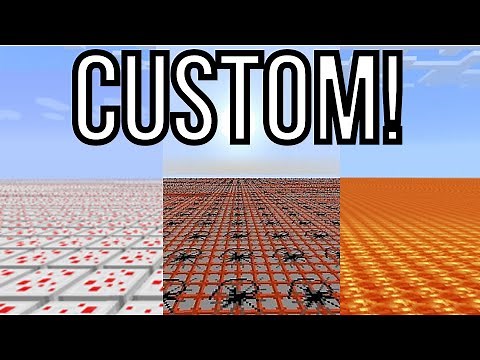 How to get a CUSTOM Superflat World in Minecraft Bedrock